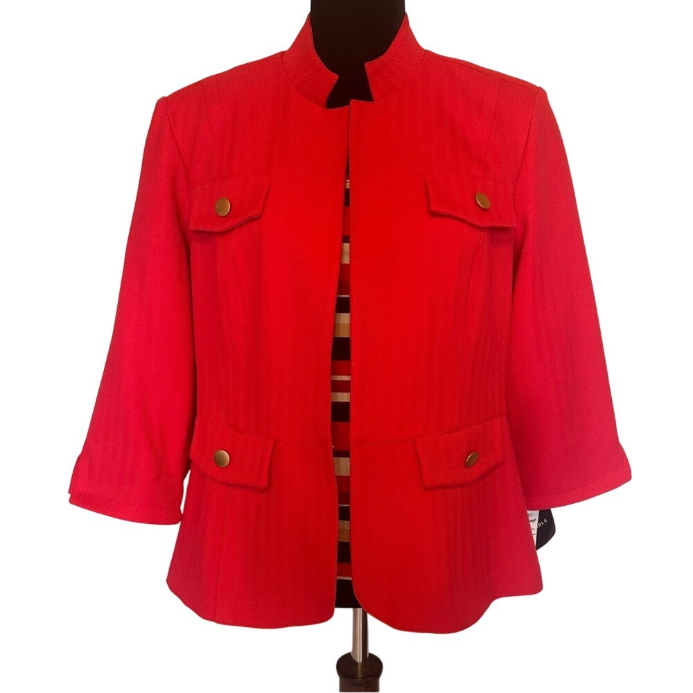 NWT Madison Leigh Tank Top Shell and Blazer Jacket Twin‎ Set Size 12